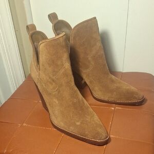 Vince Camuto Brown Suede Ankle Booties